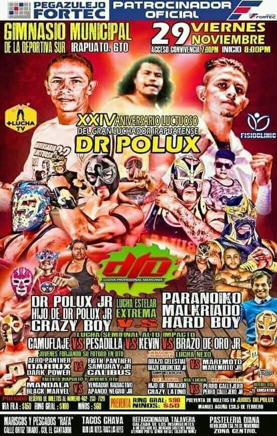Carteleras de lucha libre 28 de noviembre al 4 de diciembre