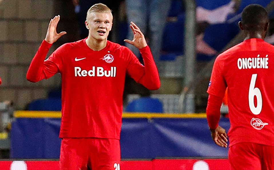 Haaland ha hecho el 50 por ciento de los goles del Salzburgo. (Reuters)