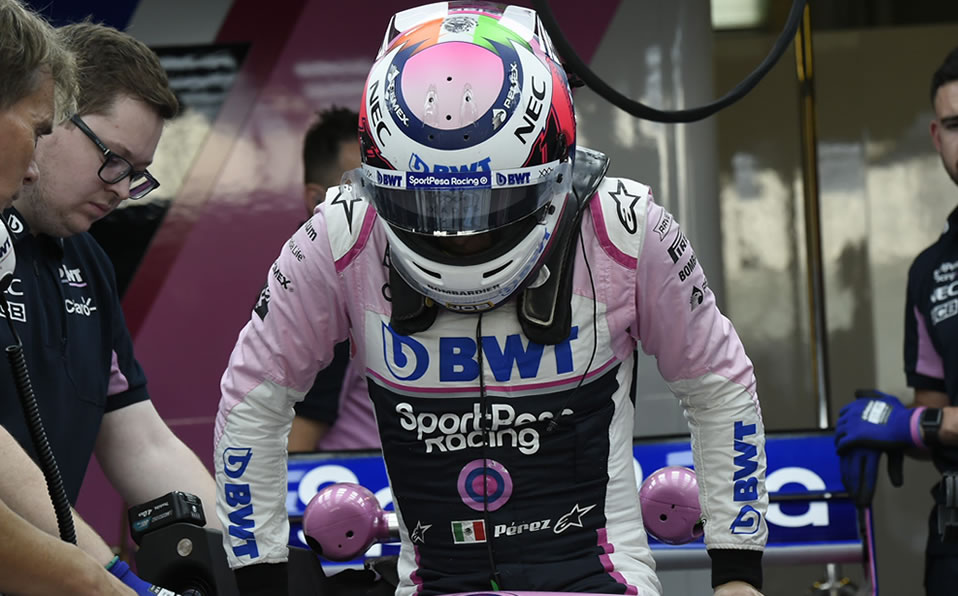 Checo en acción en la última cita de la temporada. (EscuderiaTelmex)