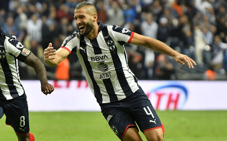 Nico Sánchez festejando gol con Monterrey. (imago7)