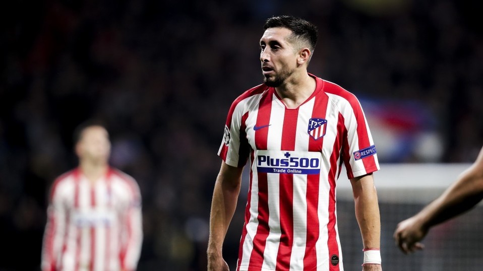 Héctor Herrera hizo un buen partido ante Barcelona en el Estadio Wanda Metropolitano.