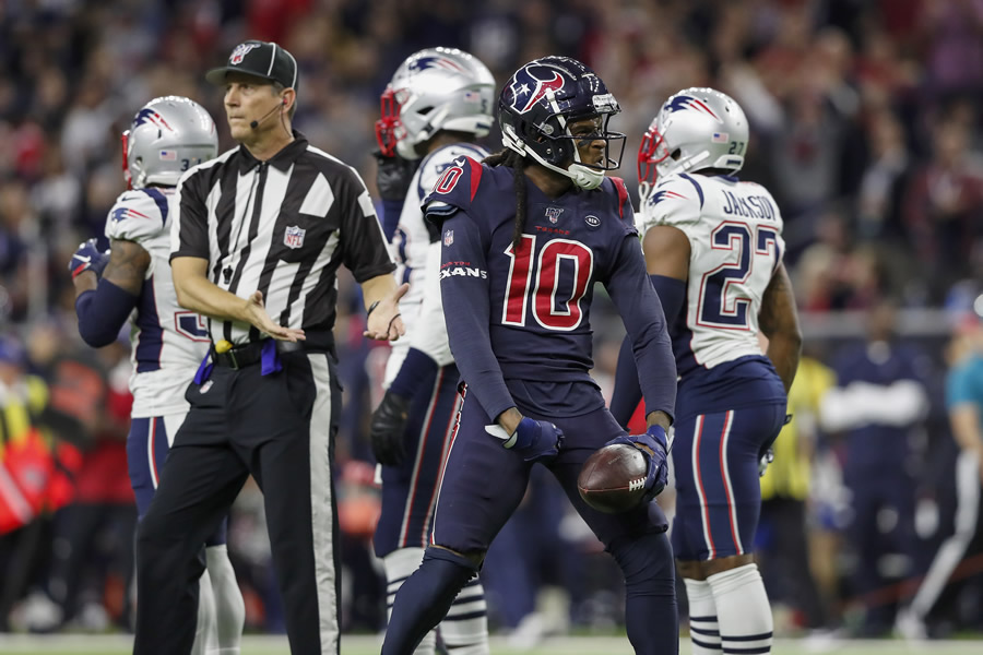 DeAndre Hopkins tuvo un touchdown y realizó cinco recepciones. (Foto: AFP)