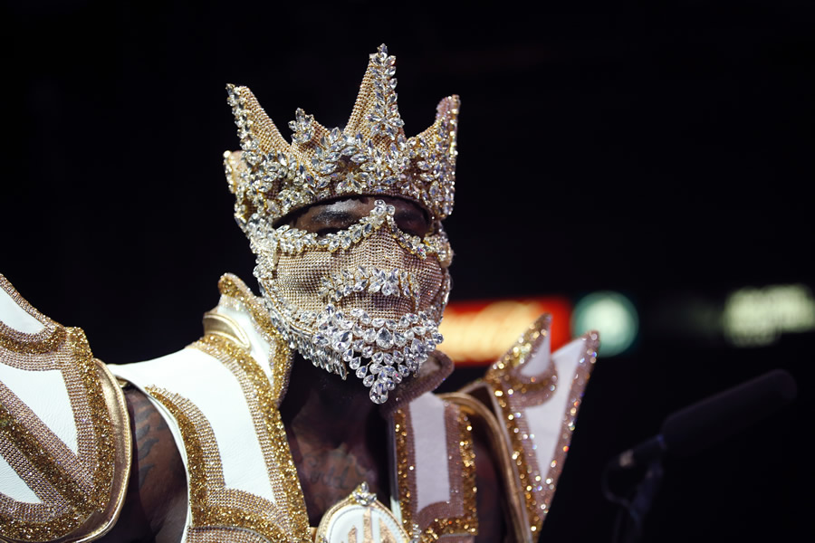 Deontay Wilder es un peleador extravagante. (Foto: AFP)
