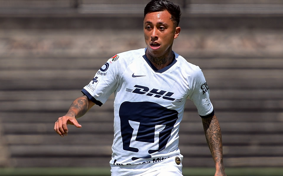 Martín Rodríguez (Chile-Pumas) solo jugó 61 minutos en 3 juegos del A2019. (Imago7)