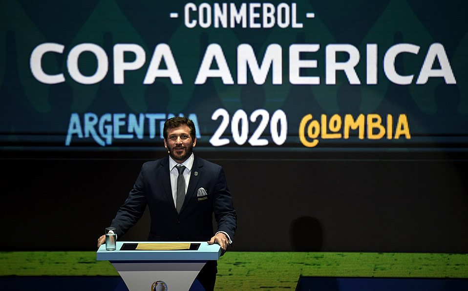 El presidente de la Conmebol, Alejandro Domínguez. (Foto: AFP)