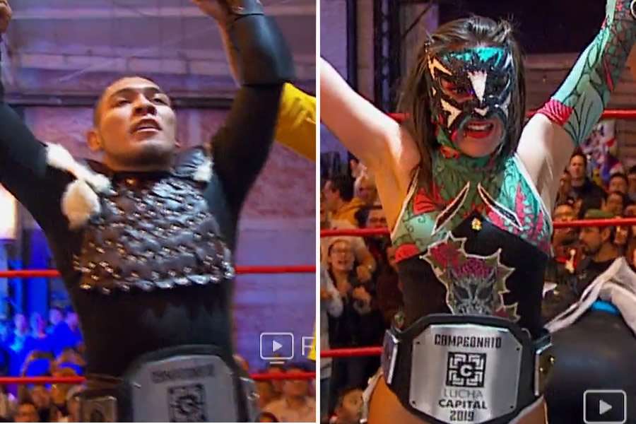 Keira y el Hijo del Vikingo se llevaron la segunda edición de Lucha Capital. (Foto: AAA)