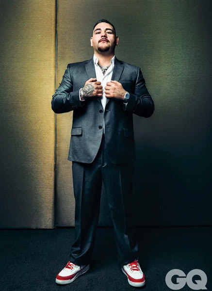 Andy Ruiz realizó una sesión fotográfica exclusiva para la revista GQ, con miras a su pelea de este sábado ante Anthony Joshua. FOTO: GQ