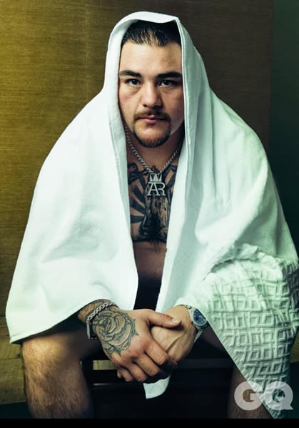 Andy Ruiz realizó una sesión fotográfica exclusiva para la revista GQ, con miras a su pelea de este sábado ante Anthony Joshua. FOTO: GQ