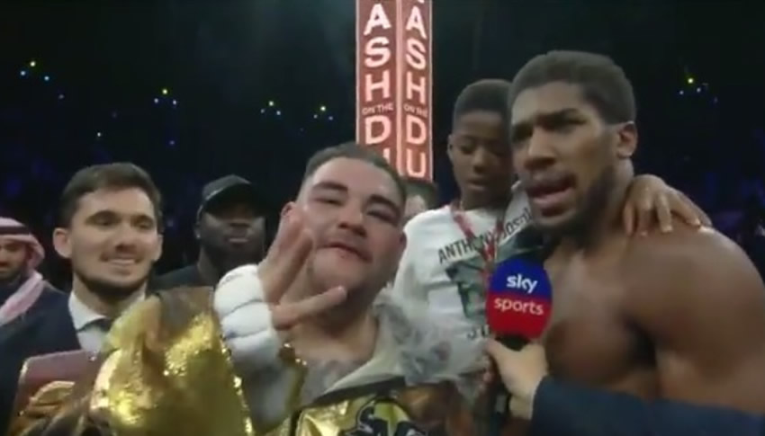 Andy Ruiz y Joshua abiertos a una nueva revancha