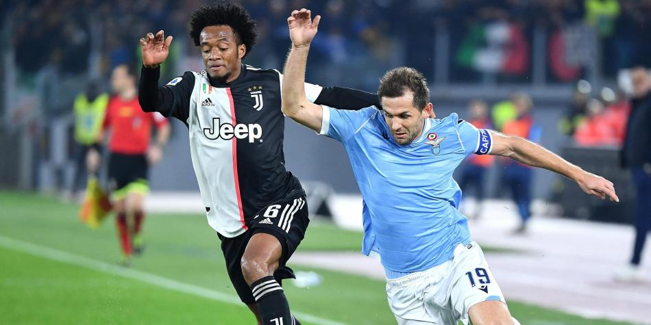Cuadrado no tuvo su mejor partido ante la Lazio.