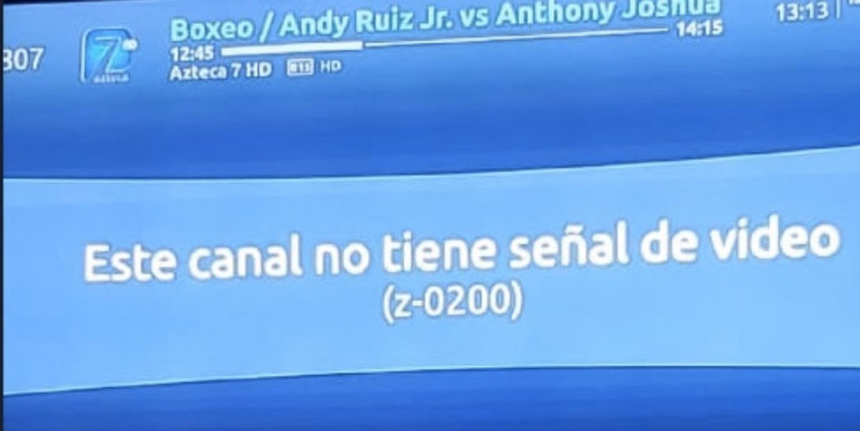 Izzi corta señal de Azteca en la Ruiz vs Joshua, Martinoli explota
