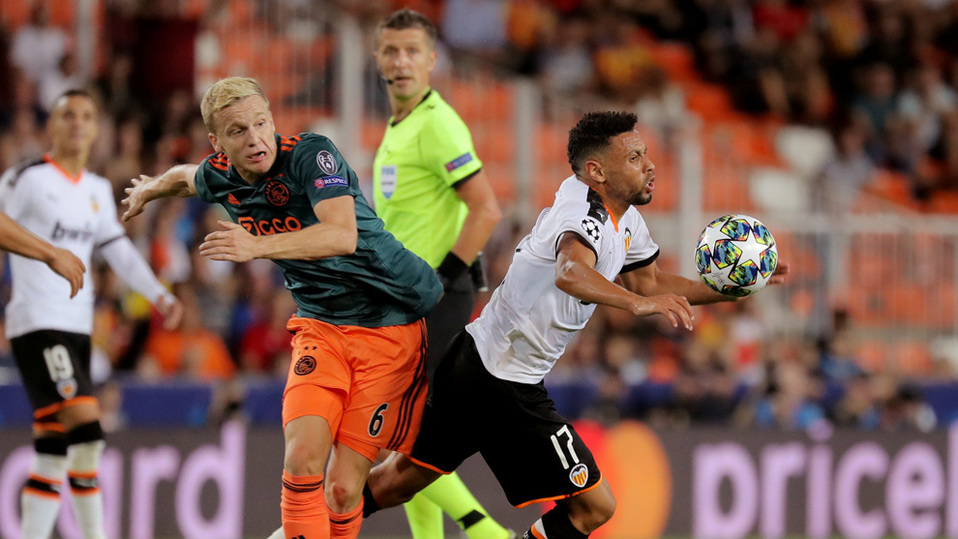 Ajax y Valencia se juegan el pase a Octavos de Final de la UCL 2019-20.
