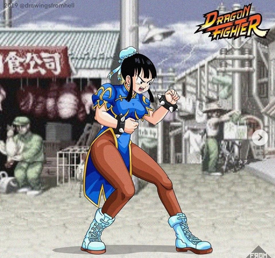 Milk (Chi Chi) como Chun Li