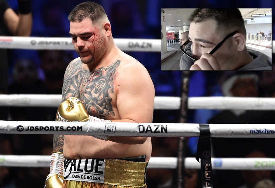 Andy Ruiz regresó a Los Angeles para volver a retomar su preparación boxística. FOTO: AFP.