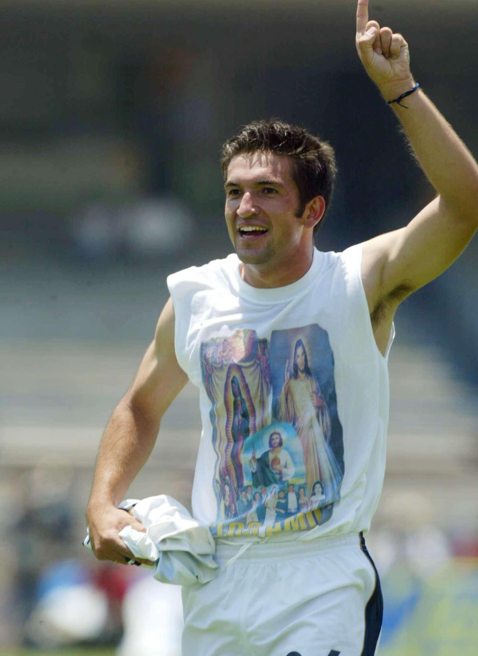 Francisco 'Kikín' Fonseca demostraba su fe con su playera de la Virgen de Guadalupe y otros santos. Foto: Mexsport