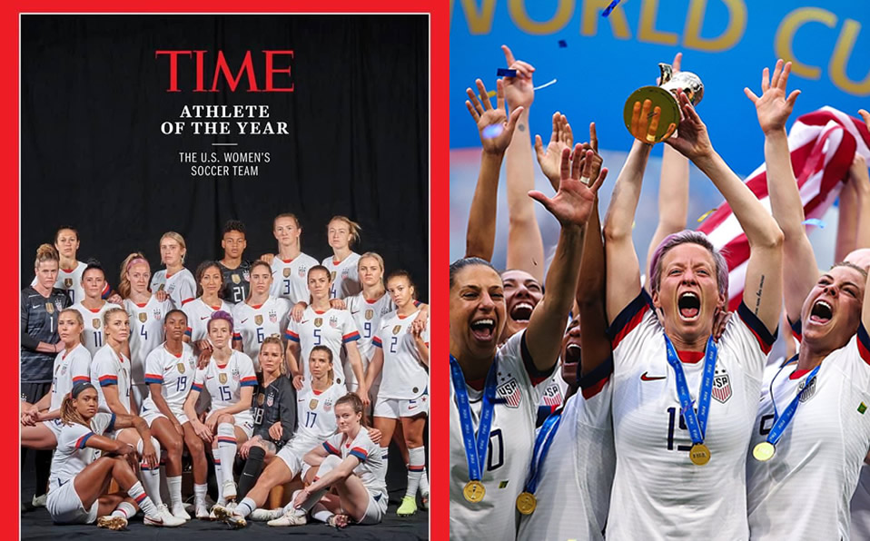 La seleccion femenil de Estados Unidos, es la actual campeona del mundo. (@Time/ @TeamUsa)