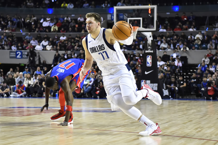 Luka Doncic tuvo una buena actuación esta noche en la Arena Ciudad de México. FOTO: Imago7