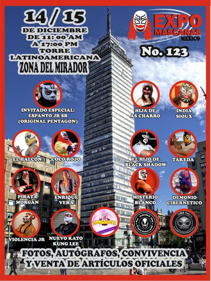 Eventos de lucha libre del 13 al 17 de diciembre 2019.