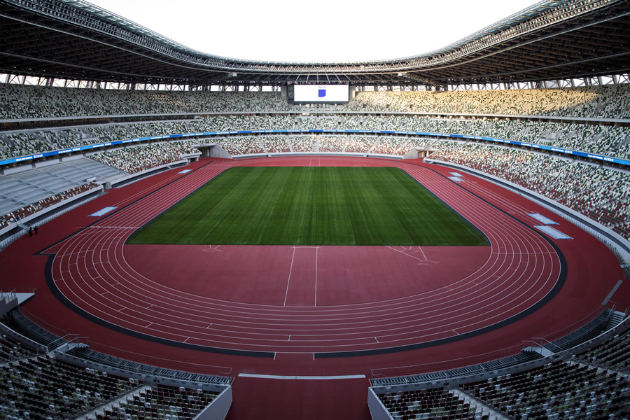 Panorámica interior del Estadio Olímpico de Tokio. (Foto: AFP)