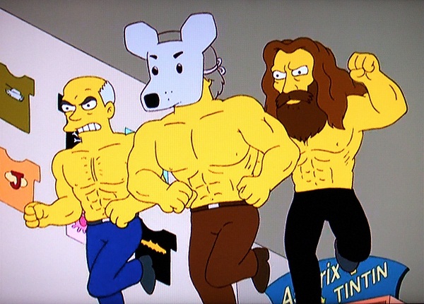 Daniel Clowes, Art Spiegelman y Alan Moore en Los Simpson