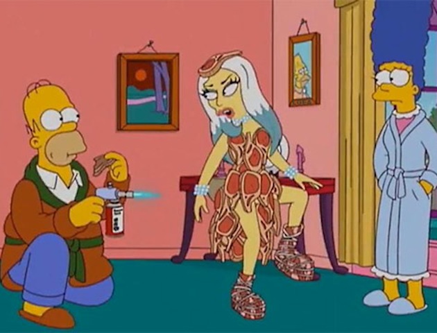 Lady Gaga en Los Simpson