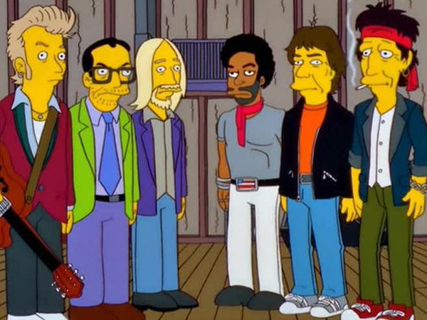 Mick Jagger y Keith Richards en Los Simpson