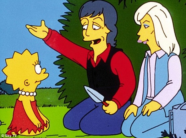 Paul y Linda McCartney en Los Simpson