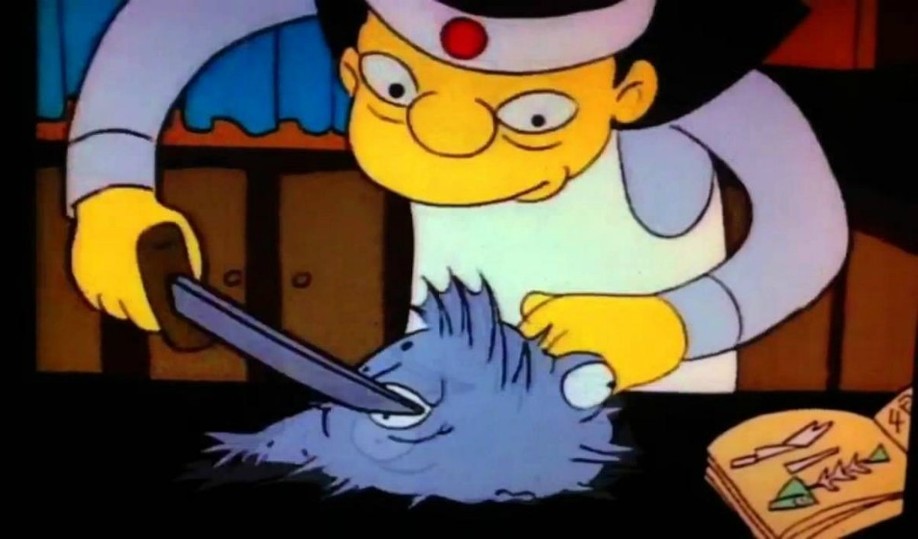 Un pez, dos peces, pez fugu, pez azul | 2x11 | Homero se aferra a comer un pez globo, por lo que piensa que sólo tiene 24 horas de vida.