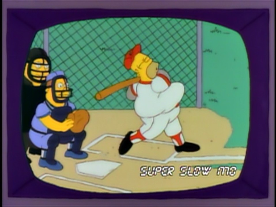 Homero bateador | 3x17 | Los trabajadores de la planta nuclear hacen un equipo de beisbol, donde terminan por perder protagonismo.