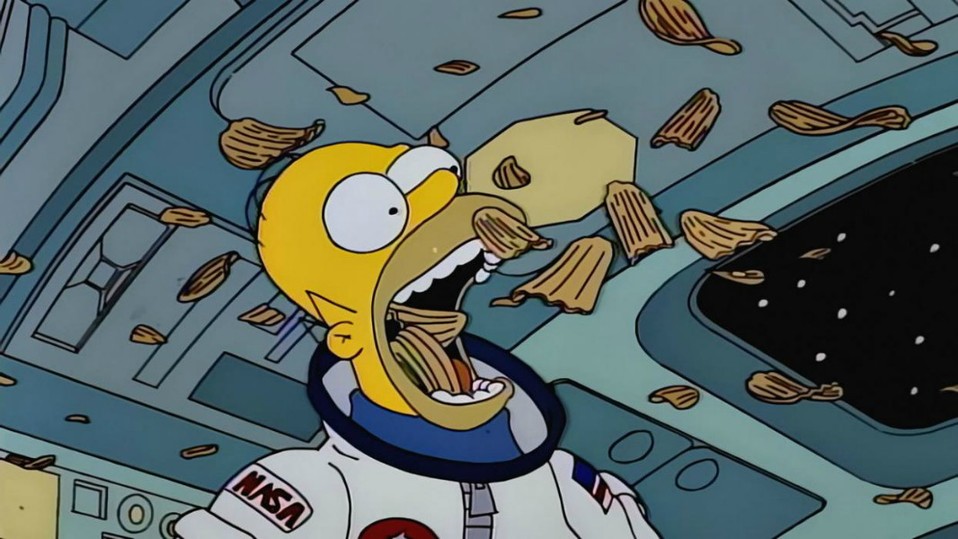 Homero en el espacio exterior | 5x15 | Homero se convierte en el primer hombre “común” en hacer un viaje al espacio gracias a una misión de la NASA.