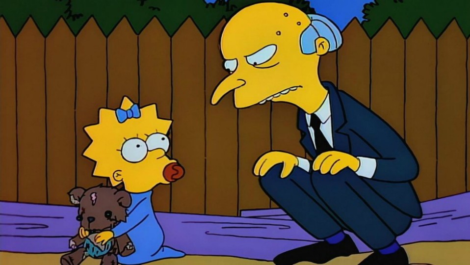El oso de Burns | 5x04 | El millonario se adentra a una guerra con la bebé, Maggie para recuperar su oso de la infancia.