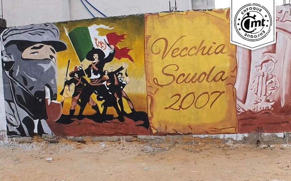 Los barristas del conjunto de Túnez tienen como símbolos a Marcos y Zapata.