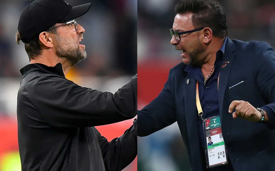 Klopp vs Mohamed se puso caliente en el Mundial de Clubes. (AP-EFE)