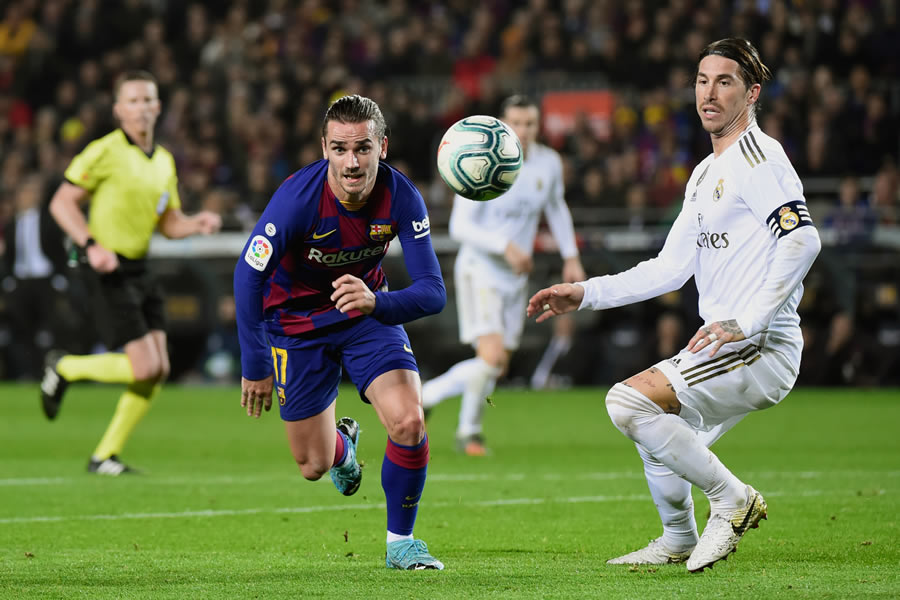 Barcelona y Real Madrid se enfrentaron a media semana y repartieron puntos tras empatar a cero goles. FOTO: AFP.