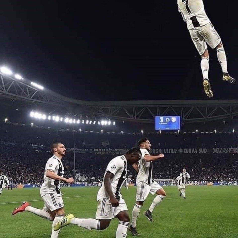 La imaginación rondó las redes sociales tras la hazaña de CR7