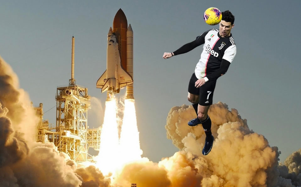 La imaginación rondó las redes sociales tras la hazaña de CR7