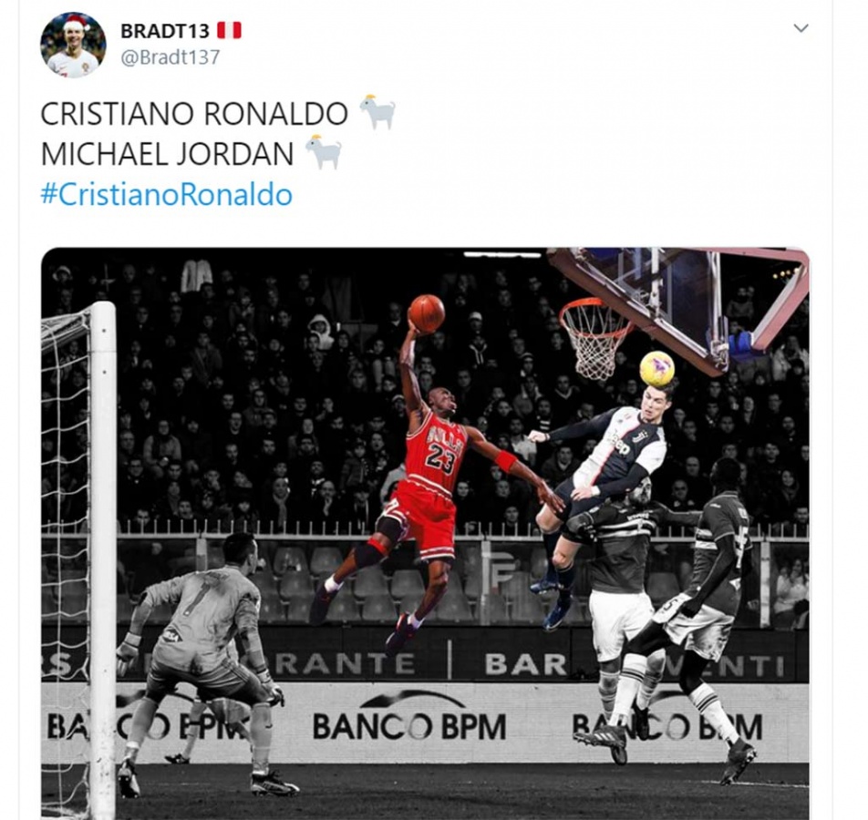 La imaginación rondó las redes sociales tras la hazaña de CR7