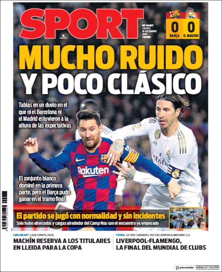 Las mejores portadas deportivas.