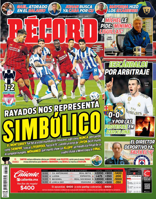 Las mejores portadas deportivas.