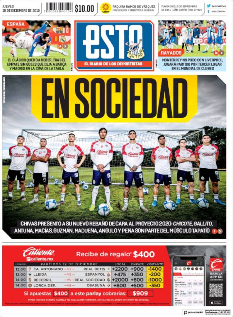 Las mejores portadas deportivas.