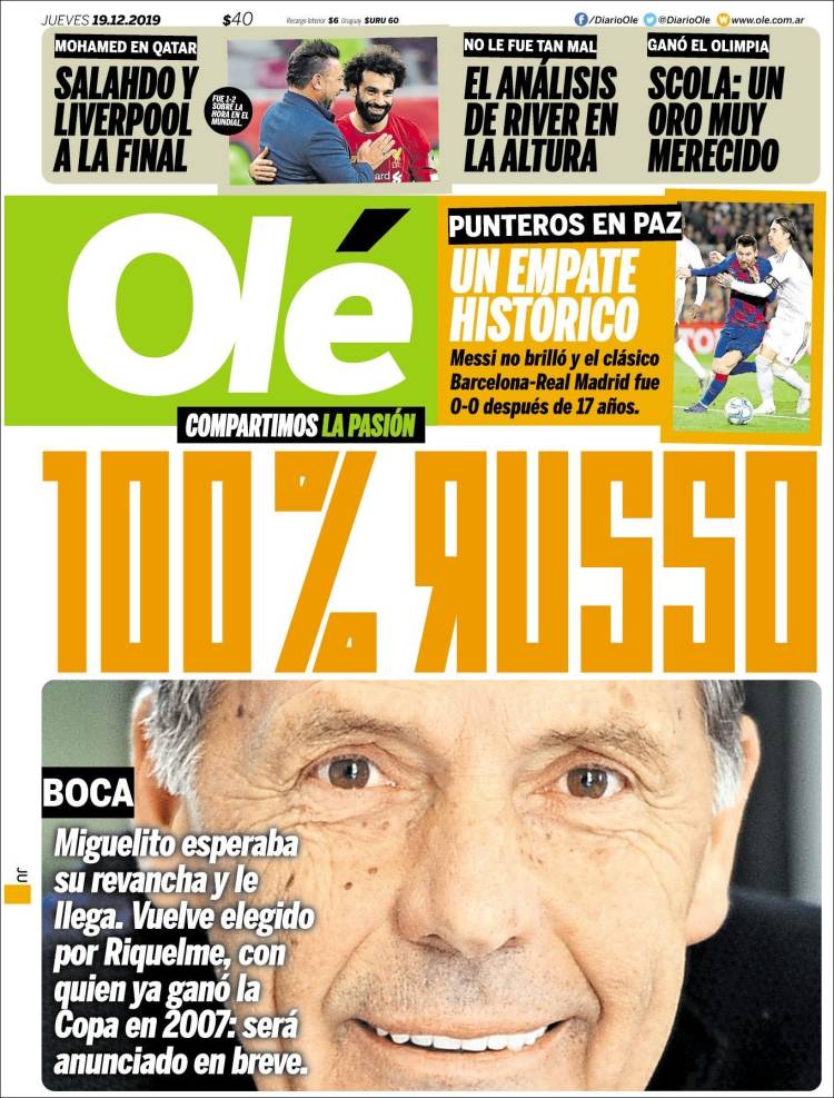 Las mejores portadas deportivas.
