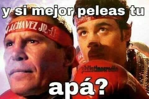 Chávez Jr. fue la comidilla en redes sociales.