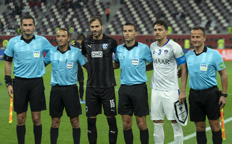 Foto de capitanes (Rayados vs Al Hilal). (Mexsport)