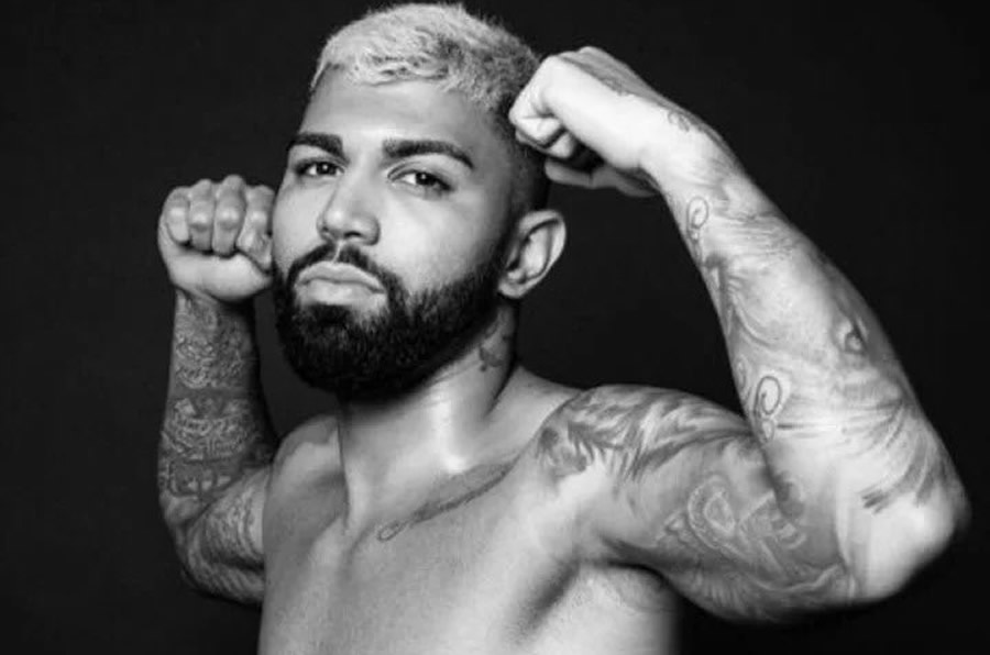 Gabriel Barbosa, estrella de Flamengo causó furor en redes sociales por un error gravísimo en el último de sus tatuajes