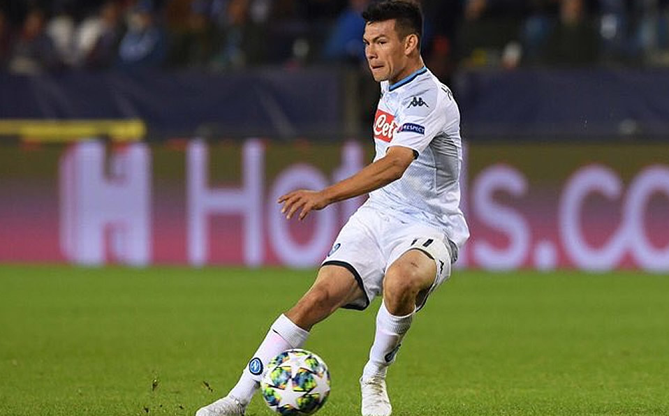 Hirving Lozano con el Napoli. (@sscnapoliES)