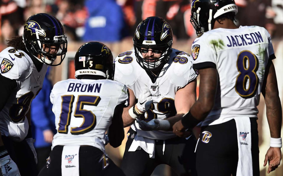 Baltimore Ravens cerrarán el año recibiendo a Pittsburgh. (Reuters)