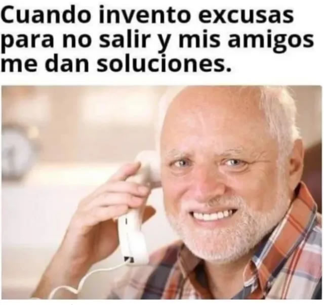 El viejito con cara de preocupación