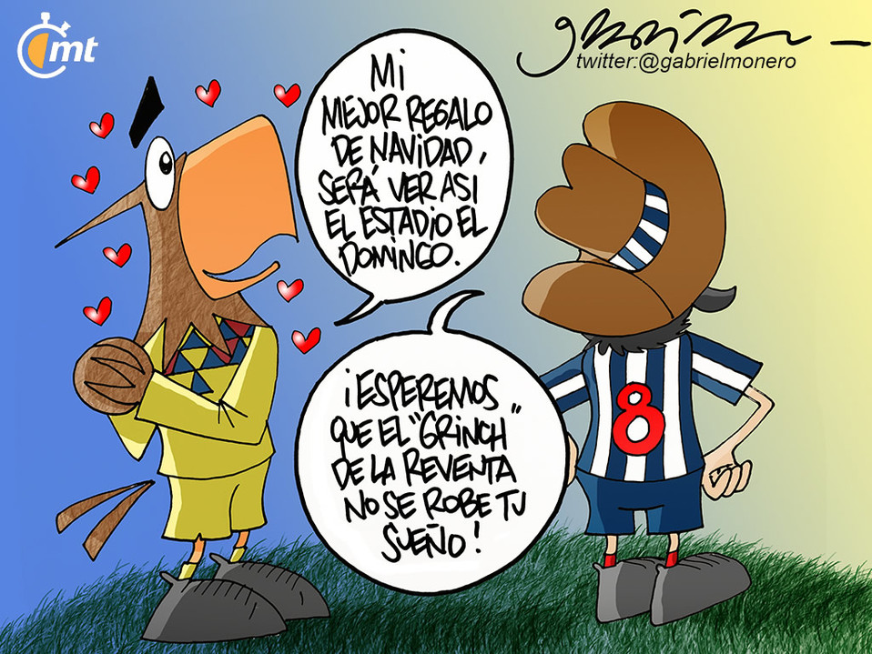 "El Grinch y la reventa", cartón de Gabriel