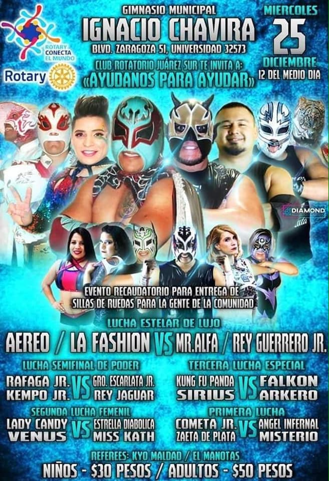 Las carteleras de lucha libre del 24 al 31 de diciembre