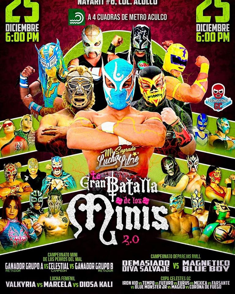 Las carteleras de lucha libre del 24 al 31 de diciembre